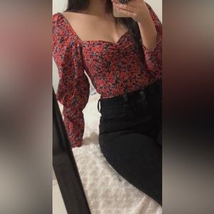 Shein floral top